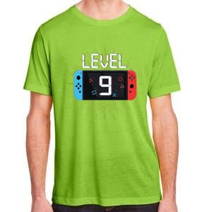 Level 9 Birthday Boy 9 Year Old Video Games Gaming Gift Adult ChromaSoft Performance T-Shirt