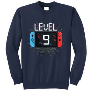 Level 9 Birthday Boy 9 Year Old Video Games Gaming Gift Sweatshirt