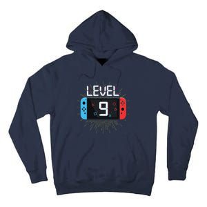 Level 9 Birthday Boy 9 Year Old Video Games Gaming Gift Tall Hoodie