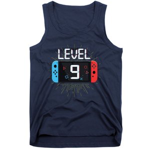 Level 9 Birthday Boy 9 Year Old Video Games Gaming Gift Tank Top