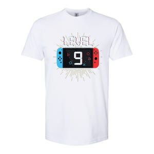 Level 9 Birthday Boy 9 Year Old Video Games Gaming Gift Softstyle CVC T-Shirt