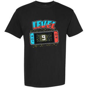 Level 9 Birthday 9 Years Old Video Games Gift Garment-Dyed Heavyweight T-Shirt