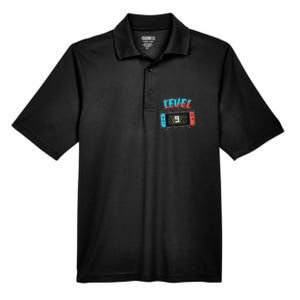 Level 9 Birthday 9 Years Old Video Games Gift Men's Origin Performance Pique Polo