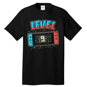 Level 9 Birthday 9 Years Old Video Games Gift Tall T-Shirt