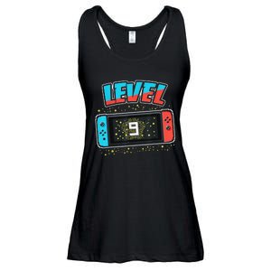 Level 9 Birthday 9 Years Old Video Games Gift Ladies Essential Flowy Tank