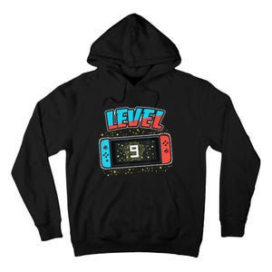 Level 9 Birthday 9 Years Old Video Games Gift Tall Hoodie