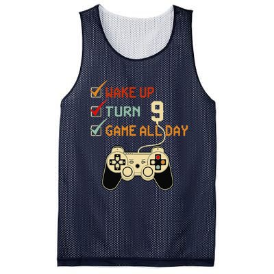 Level 9 Birthday 9 Year Old Video Gamer Gaming Gifts Mesh Reversible Basketball Jersey Tank