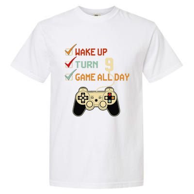 Level 9 Birthday 9 Year Old Video Gamer Gaming Gifts Garment-Dyed Heavyweight T-Shirt