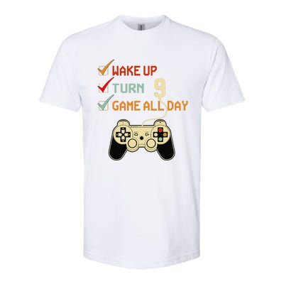 Level 9 Birthday 9 Year Old Video Gamer Gaming Gifts Softstyle CVC T-Shirt