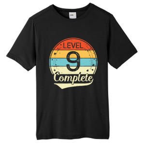 Level 9 Complete Retro 9th Wedding Anniversary Tall Fusion ChromaSoft Performance T-Shirt