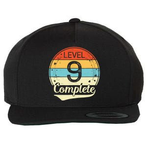 Level 9 Complete Retro 9th Wedding Anniversary Wool Snapback Cap