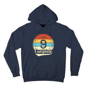 Level 9 Complete Retro 9th Wedding Anniversary Hoodie