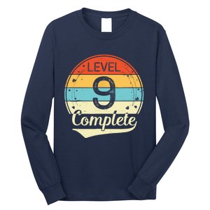 Level 9 Complete Retro 9th Wedding Anniversary Long Sleeve Shirt