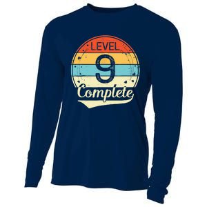 Level 9 Complete Retro 9th Wedding Anniversary Cooling Performance Long Sleeve Crew