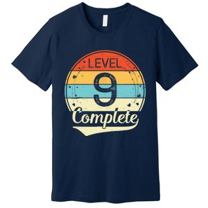 Level 9 Complete Retro 9th Wedding Anniversary Premium T-Shirt