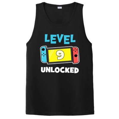 Level 9 unlocked Gamer 9th Birthday Gift Video Game lovers PosiCharge Competitor Tank