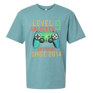 Level 9 Unlocked 9th Birthday 9 Year Old Boy Gifts Gamer Sueded Cloud Jersey T-Shirt