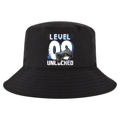 Level 9 Unlocked Funny Video Gamer 9th Birthday Gift For Gamers Cool Comfort Performance Bucket Hat