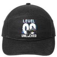 Level 9 Unlocked Funny Video Gamer 9th Birthday Gift For Gamers 7-Panel Snapback Hat