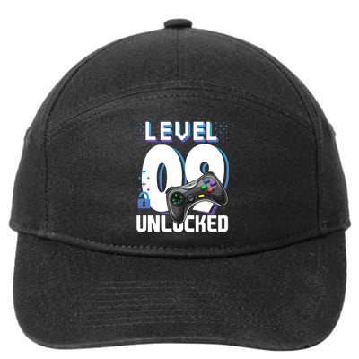 Level 9 Unlocked Funny Video Gamer 9th Birthday Gift For Gamers 7-Panel Snapback Hat