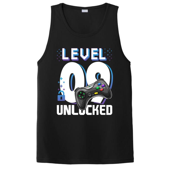 Level 9 Unlocked Funny Video Gamer 9th Birthday Gift For Gamers PosiCharge Competitor Tank