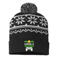 Level 9 Unlocked Funny 9 Year Old Gamer Birthday USA-Made Snowflake Beanie