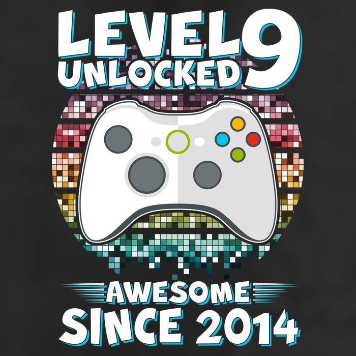 Level 9 Unlocked Awesome Since 2014 Gamer Birthday 11oz C Handle Ceramic Mug