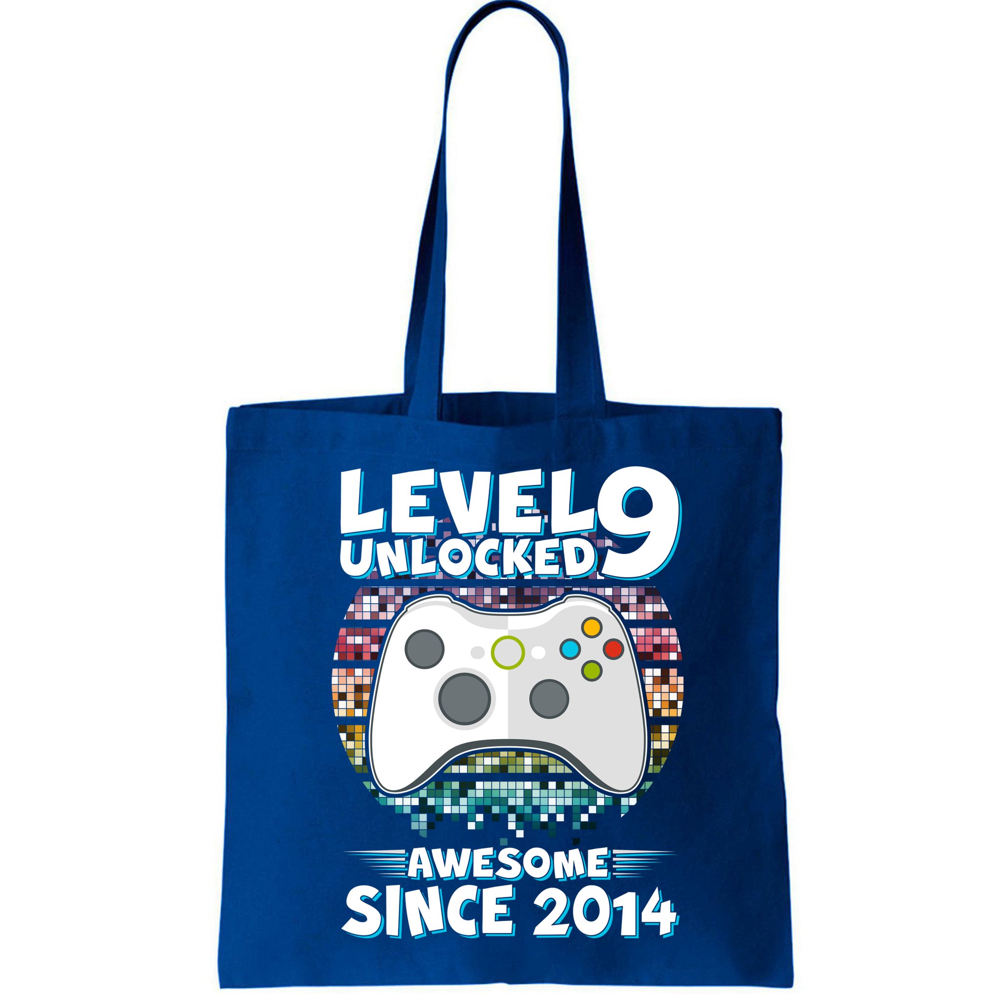 Level 9 Unlocked Awesome Since 2014 Gamer Birthday Bag