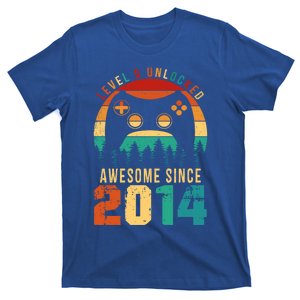 Level 9 Unlocked Awesome Since 2014 9th Birthday Gamer Cute Gift T-Shirt