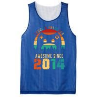 Level 9 Unlocked Awesome Since 2014 9th Birthday Gamer Cute Gift Mesh Reversible Basketball Jersey Tank