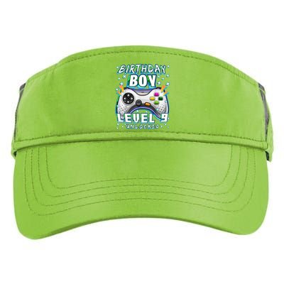 Level 9 Unlocked Video Game 9th Birthday Gamer Boys TShirt Adult Drive Performance Visor