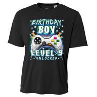 Level 9 Unlocked Video Game 9th Birthday Gamer Boys TShirt Cooling Performance Crew T-Shirt