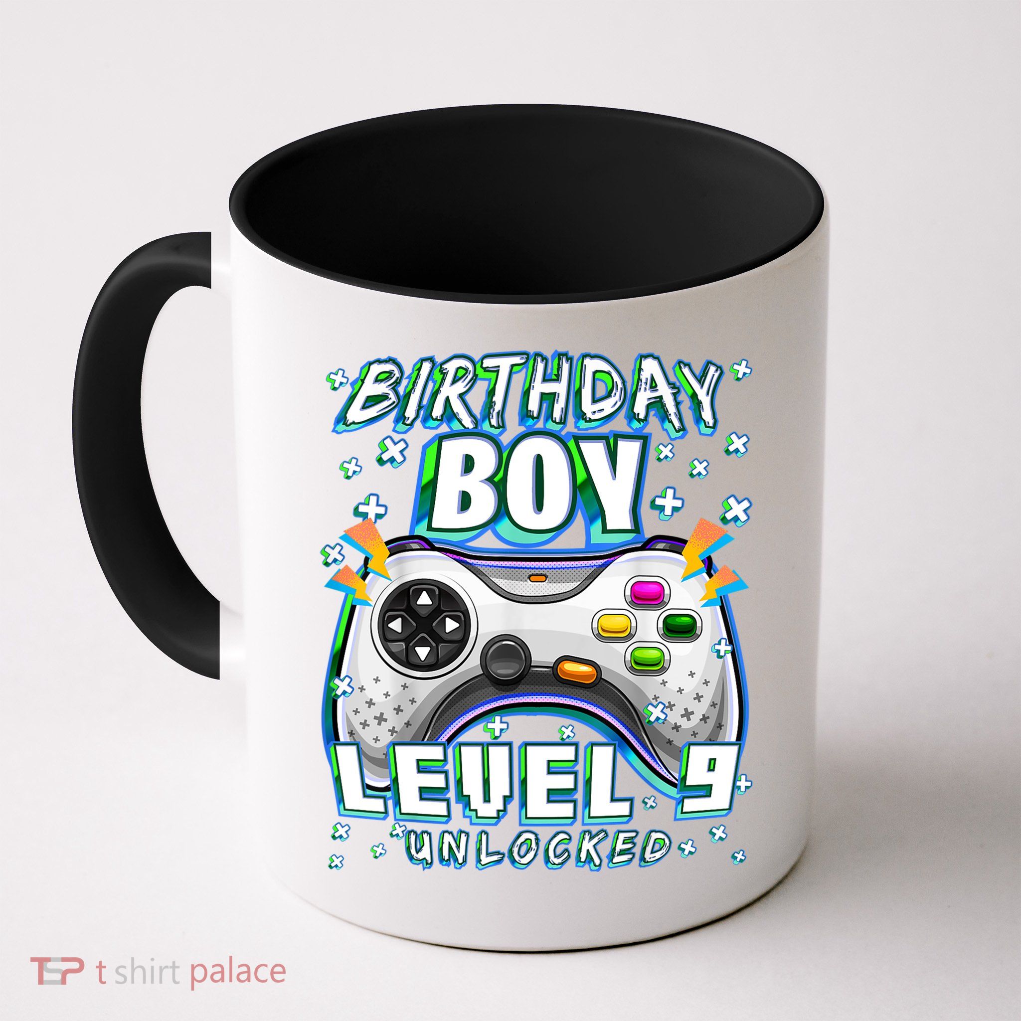Level 9 Unlocked Video Game 9th Birthday Gamer Boys TShirt Mug