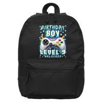 Level 9 Unlocked Video Game 9th Birthday Gamer Boys TShirt 16 in Basic Backpack