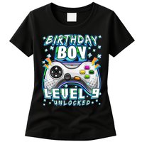 Level 9 Unlocked Video Game 9th Birthday Gamer Boys TShirt Womens T-Shirt