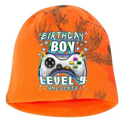 Level 9 Unlocked Video Game 9th Birthday Gamer Boys TShirt Kati - Camo Knit Beanie