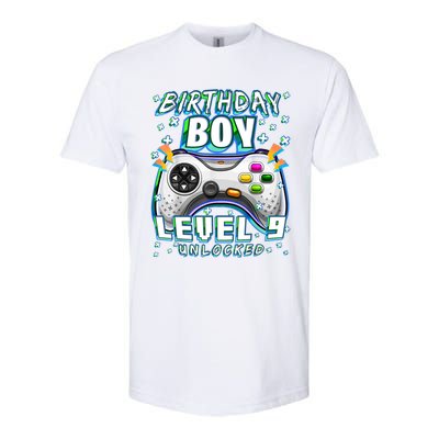 Level 9 Unlocked Video Game 9th Birthday Gamer Boys TShirt Softstyle® CVC T-Shirt