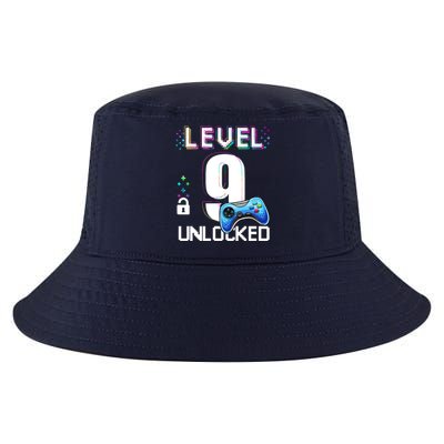 Level 9 Unlocked Video Game 9th Birthday Boy Gamer Cool Comfort Performance Bucket Hat