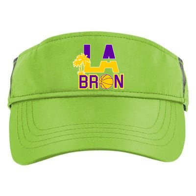 LA Bron Basketball Palm Tree Logo Adult Drive Performance Visor