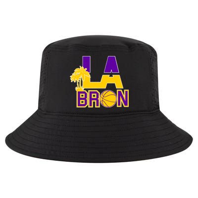 LA Bron Basketball Palm Tree Logo Cool Comfort Performance Bucket Hat