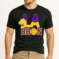 LA Bron Basketball Palm Tree Logo Cooling Performance Crew T-Shirt