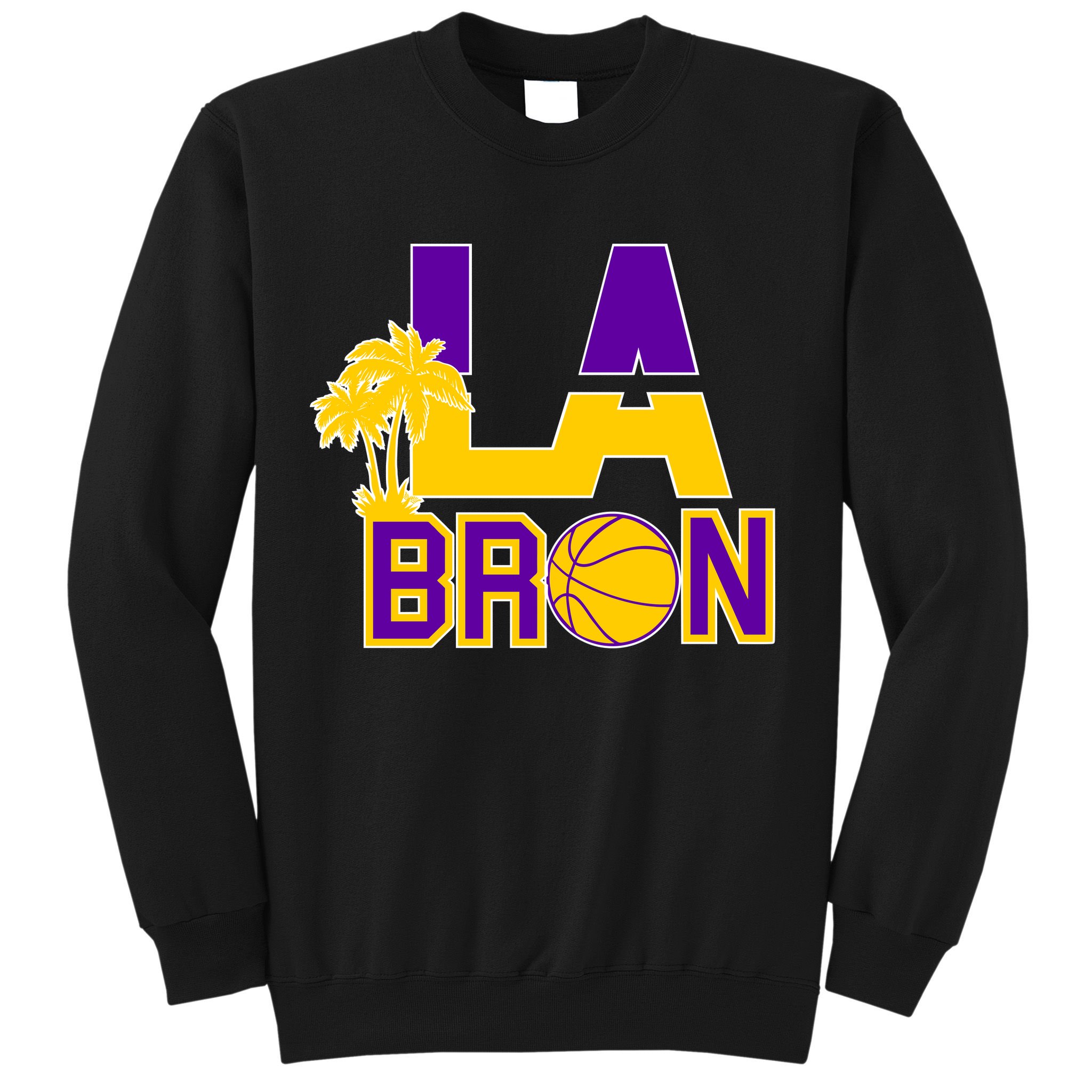 LA Bron Basketball Palm Tree Logo Sweatshirt