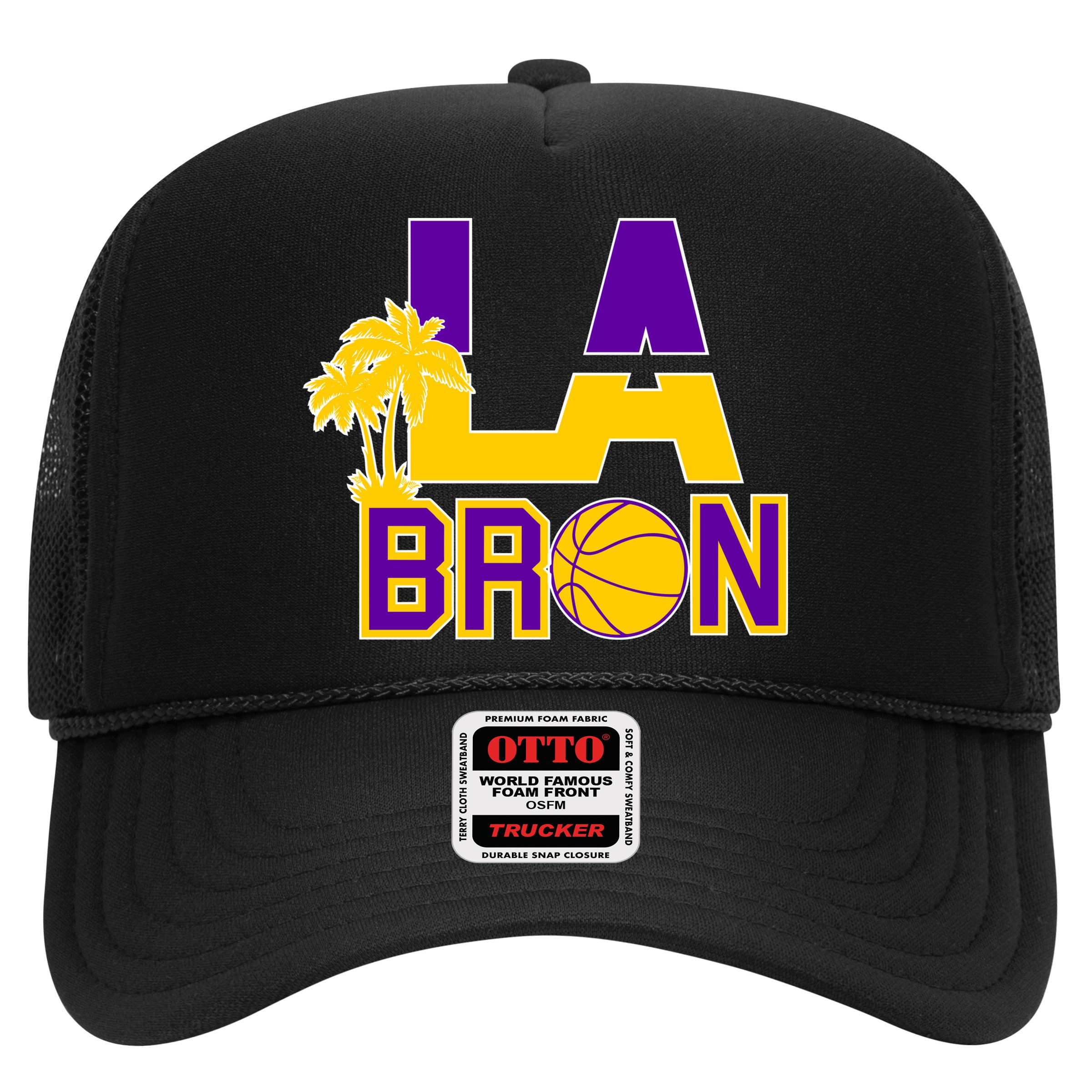 LA Bron Basketball Palm Tree Logo Hat