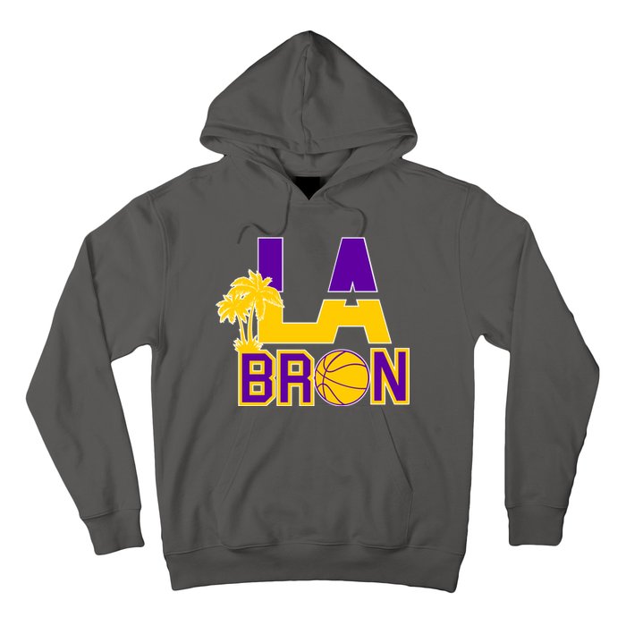 LA Bron Basketball Palm Tree Logo Hoodie