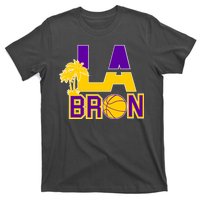 LA Bron Basketball Palm Tree Logo T-Shirt