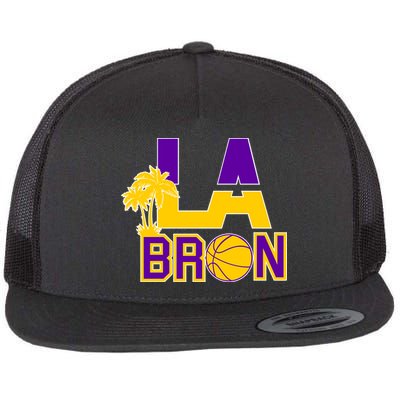 LA Bron Basketball Palm Tree Logo Flatbill Hat