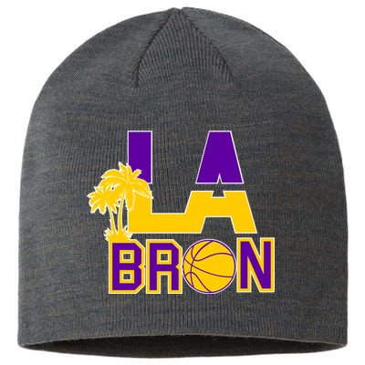 LA Bron Basketball Palm Tree Logo Sustainable Beanie