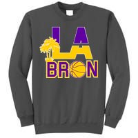 LA Bron Basketball Palm Tree Logo Tall Sweatshirt