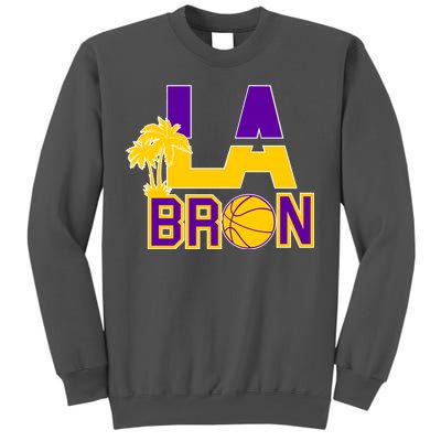 LA Bron Basketball Palm Tree Logo Tall Sweatshirt