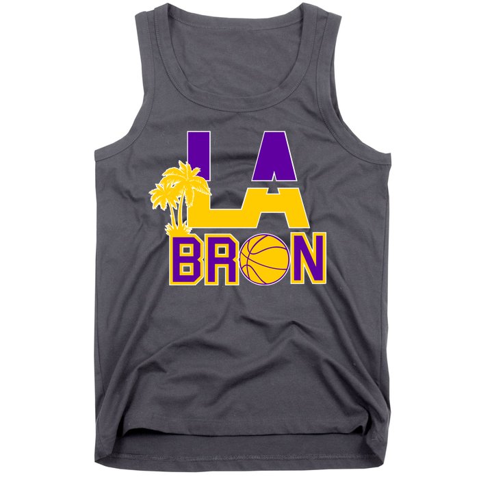 LA Bron Basketball Palm Tree Logo Tank Top